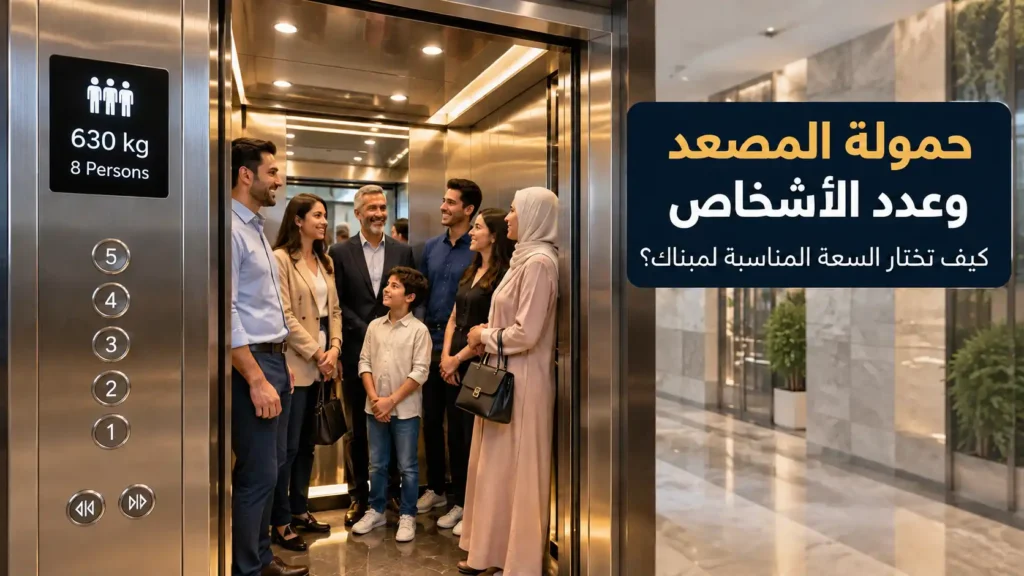 حمولة المصعد وعدد الأشخص